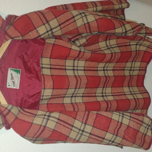 Vintage Pine Trail size lg plaid wool over shirt - Picture 4 of 4